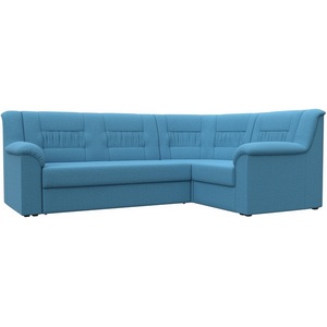 Изображение товара Диван угловой Карелия правый угол (Голубой/Рогожка) Лига Диванов арт.123442