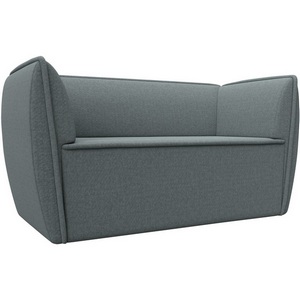 Изображение товара Диван кухонный прямой Бергамо 2-х местный (Серый/Рогожка) Лига Диванов арт.123705