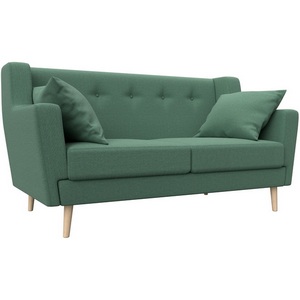 Изображение товара Диван кухонный прямой Брайтон 2 (Зеленый/Рогожка) Лига Диванов арт.123711