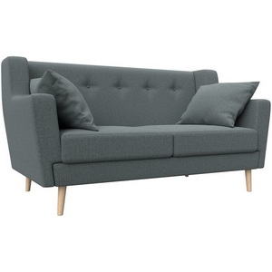 Изображение товара Диван кухонный прямой Брайтон 2 (Серый/Рогожка) Лига Диванов арт.123713