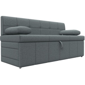 Изображение товара Диван кухонный прямой Лео (Серый/Рогожка) Лига Диванов арт.123763