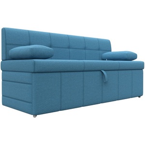 Изображение товара Диван кухонный прямой Лео (Голубой/Рогожка) Лига Диванов арт.123859