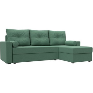 Изображение товара Диван угловой Верона Лайт правый угол (Зеленый/Рогожка) Лига Диванов арт.125977