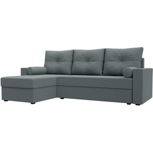 Изображение товара Диван угловой Верона Лайт левый угол (Серый/Рогожка) Лига Диванов арт.125978L