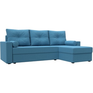 Изображение товара Диван угловой Верона Лайт правый угол (Голубой/Рогожка) Лига Диванов арт.125979