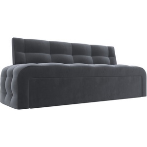 Изображение товара Диван кухонный прямой Люксор (Серый/Велюр) Лига Диванов арт.126088