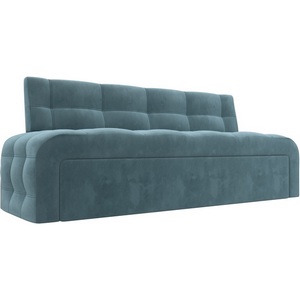 Изображение товара Диван кухонный прямой Люксор (Бирюзовый/Велюр) Лига Диванов арт.126091