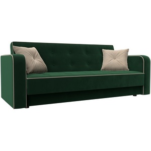 Изображение товара Диван-книжка Тур (Зеленый,Бежевый/Велюр) Лига Диванов арт.126124