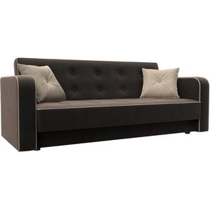 Изображение товара Диван-книжка Тур (Коричневый,Бежевый/Велюр) Лига Диванов арт.126125