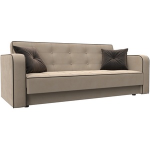 Изображение товара Диван-книжка Тур (Бежевый,Коричневый/Велюр) Лига Диванов арт.126152