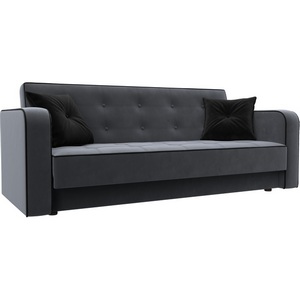 Изображение товара Диван-книжка Тур (Серый,Черный/Велюр) Лига Диванов арт.126156