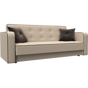 Изображение товара Диван-книжка Тур (Бежевый,Коричневый/Экокожа,Велюр) Лига Диванов арт.126157