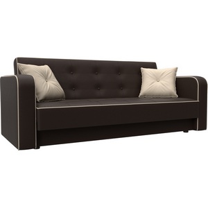 Изображение товара Диван-книжка Тур (Коричневый,Бежевый/Экокожа,Велюр) Лига Диванов арт.126158