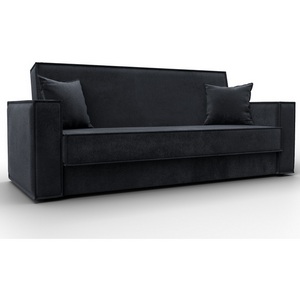 Изображение товара Диван-книжка Куба (ДСП,ЛДСП/Пластик/Велюр/Темно-серый) Лига Диванов 127463