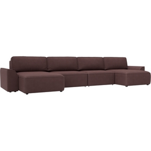 Изображение товара Диван п-образный Лига-048 НПБ лонг Лига Диванов (Замша) арт.128360