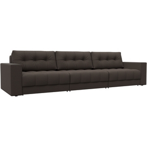 Изображение товара Диван прямой с декором Лига-049 НПБ Лонг Лига Диванов (Рогожка) арт.128417