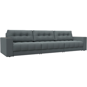 Изображение товара Диван прямой с декором Лига-049 НПБ Лонг Лига Диванов (Рогожка) арт.128418