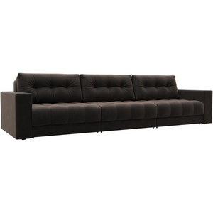 Изображение товара Диван прямой с декором Лига-049 НПБ Лонг Лига Диванов (Велюр) арт.128425