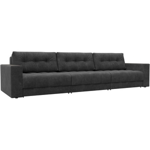 Изображение товара Диван прямой с декором Лига-049 НПБ Лонг Лига Диванов (Велюр) арт.128428