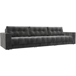 Изображение товара Диван прямой с декором Лига-049 НПБ Лонг Лига Диванов (Велюр) арт.128440