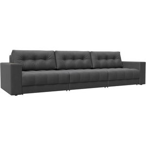 Изображение товара Диван прямой с декором Лига-049 НПБ Лонг Лига Диванов (Замша) арт.128445