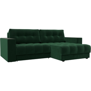 Изображение товара Диван угловой с декором Лига-049 НПБ Лига Диванов (Велюр) арт.128457