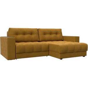 Изображение товара Диван угловой с декором Лига-049 НПБ Лига Диванов (Велюр) арт.128461