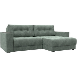 Изображение товара Диван угловой с декором Лига-049 НПБ Лига Диванов (Велюр) арт.128463