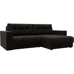 Изображение товара Диван угловой с декором Лига-049 НПБ Лига Диванов (Велюр) арт.128465