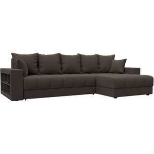 Изображение товара Диван угловой с декором и полкой Лига-050 НПБ Лига Диванов (Рогожка) арт.128587