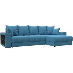 Изображение товара Диван угловой с декором и полкой Лига-050 НПБ Лига Диванов (Рогожка) арт.128589