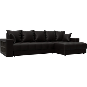 Изображение товара Диван угловой с декором и полкой Лига-050 НПБ Лига Диванов (Экокожа) арт.128603