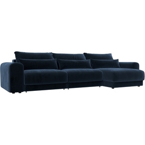 Изображение товара Диван угловой Лига-056 НПБ Лонг угол универсальный Лига Диванов (Велюр) арт.129165