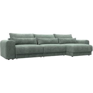 Изображение товара Диван угловой Лига-056 НПБ Лонг угол универсальный Лига Диванов (Велюр) арт.129174