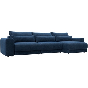 Изображение товара Диван угловой Лига-056 НПБ Лонг угол универсальный Лига Диванов (Велюр) арт.129175