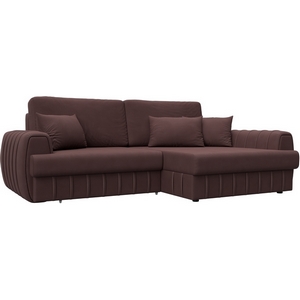 Изображение товара Диван угловой Лига-057 НПБ угол правый Лига Диванов (Замша) арт.129283