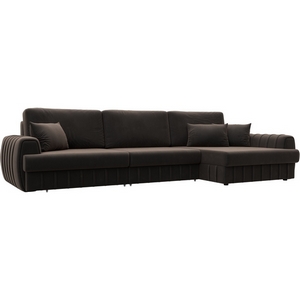 Изображение товара Диван угловой Лига-057 НПБ Лонг угол правый Лига Диванов (Велюр) арт.129301