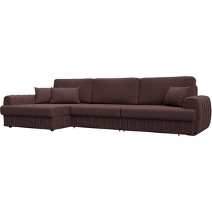 Изображение товара Диван угловой Лига-057 НПБ Лонг угол левый Лига Диванов (Замша) арт.129312L