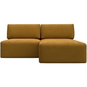 Изображение товара Диван угловой модульный Лига-060 НПБ угол универсальный (ЛДСП,Брус,Фанера/Пластик/Велюр/Желтый) Лига Диванов 129507