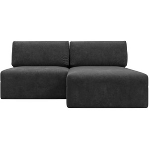 Изображение товара Диван угловой модульный Лига-060 НПБ угол универсальный (ЛДСП,Брус,Фанера/Пластик/Велюр/Темно-серый) Лига Диванов 129508