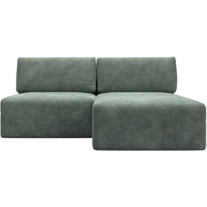 Изображение товара Диван угловой модульный Лига-060 НПБ угол универсальный (ЛДСП,Брус,Фанера/Пластик/Велюр/Зеленый) Лига Диванов 129509