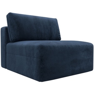 Изображение товара Модуль диван Лига-060 НПБ (ЛДСП,Брус,Фанера,Велюр/Синий) Лига Диванов 129533