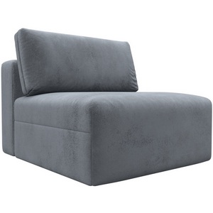 Изображение товара Модуль диван Лига-060 НПБ (ЛДСП,Брус,Фанера,Велюр/Серый) Лига Диванов 129534