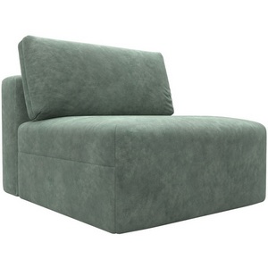 Изображение товара Модуль диван Лига-060 НПБ (ЛДСП,Брус,Фанера,Велюр/Зеленый) Лига Диванов 129547