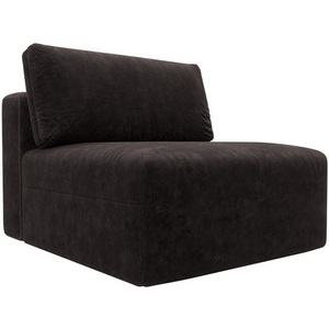 Изображение товара Модуль диван Лига-060 НПБ (ЛДСП,Брус,Фанера,Велюр/Коричневый) Лига Диванов 129549