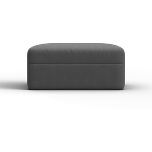 Изображение товара Модуль пуф Лига-060 НПБ (ЛДСП,Брус,Фанера,Замша/Серый) Лига Диванов 129581