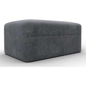 Изображение товара Модуль пуф Лига-060 НПБ (ЛДСП,Брус,Фанера,Велюр/Темно-серый) Лига Диванов 129584