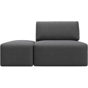 Изображение товара Модули диван и пуф Лига-060 НПБ (ЛДСП,Брус,Фанера,Замша/Серый) Лига Диванов 129600