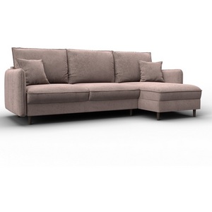 Изображение товара Диван угловой Лига-064 НПБ угол универсальный (ДСП/Дерево/Велюр/Бежевый) Лига Диванов 129627