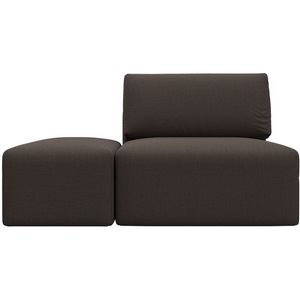 Изображение товара Модули диван и пуф Лига-060 НПБ (ЛДСП,Брус,Фанера,Рогожка/Коричневый) Лига Диванов 129739